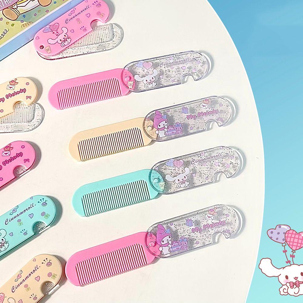 Sisir Lipat Agustina Mymelody Kawaii Travel Gadis Hadiah Kitty Anak Sikat Perawatan Rambut