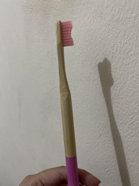 [premium Wavy Bristles] Bamboo Toothbrush Round Handle Sikat Gigi Bambu Eco Friendly Charcoal Alami