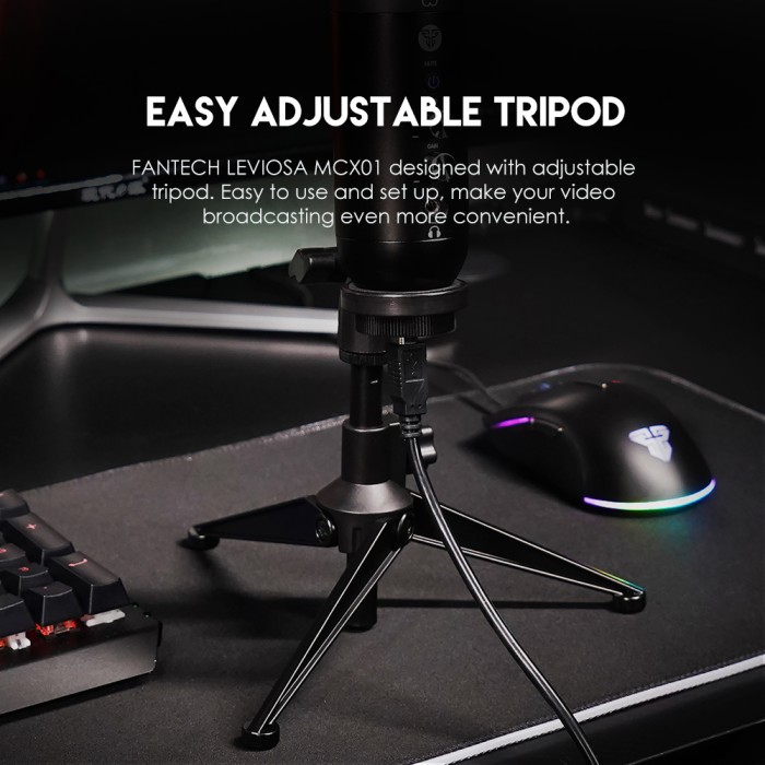 Fantech Leviosa MCX01 RGB Condenser Gaming Microphone