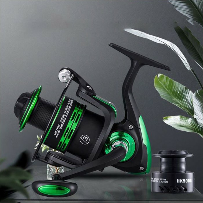 Reel Double Spool Metal Kagawa AOjiang Shark HK Series 1000 - 7000 Bonus Spool ABS