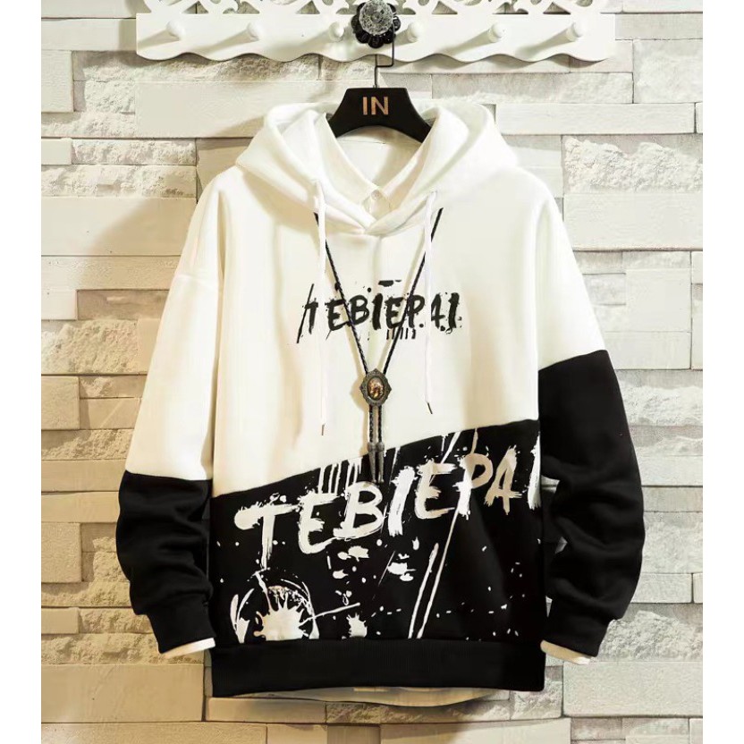 HipNop TEBIBI JAKET SWEATER HOODIE UNISEX JUMPER POLOS VARIASI SELETING PAKAIAN UNISEX WARNA PUTIH