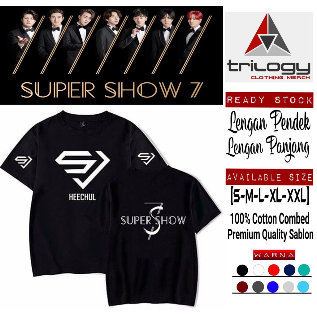 KAOS SUPER SHOW 7S SUJU HEECHUL SIWON DONGHAE YESUNG KYUHYUN EUNHYUK SINDONG SUPER JUNIOR KONSER