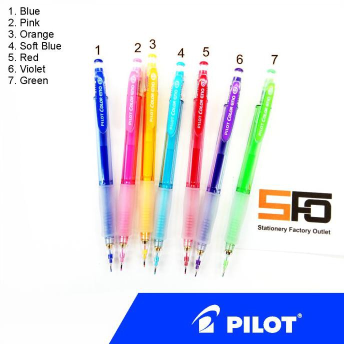 

Pensil Mekanik Warna Pilot Color Eno 0.7mm - Merah