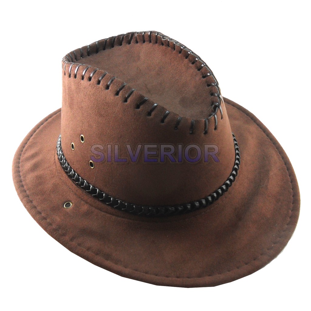 Topi Gembala Sapi Cowboy Koboi Coklat