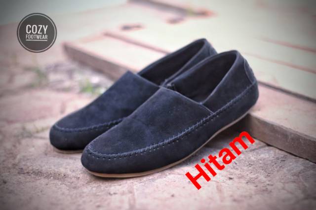 Promoo !!!! Sepatu slip on pria kickers casual slop formal kerja kantor kulit asli santai kuliah