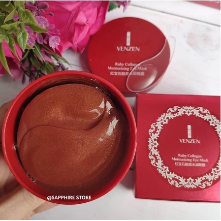 BPOM Veze Masker Mata Collagen Ruby Moisturizing  Eye Mask ORIGINAL Masker Mata Panda Kantung Masker Mata Untuk Tidur CJR