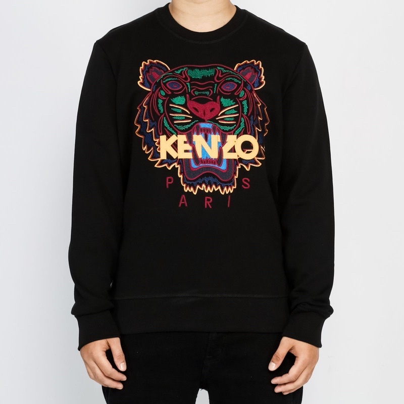 Ken. Tiger Crewneck Brown
