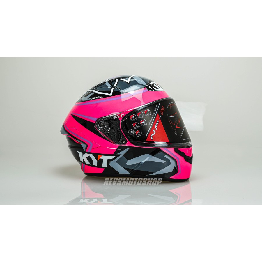 HELM MOTOR KYT NFR ESPARGARO 2017 FUXIA