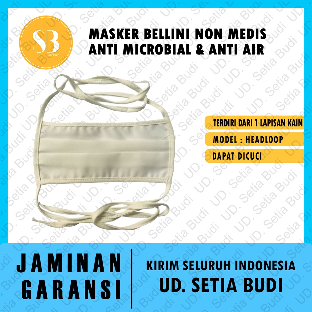 Masker Bellini Non Medis Anti Microbial &amp; Anti Air