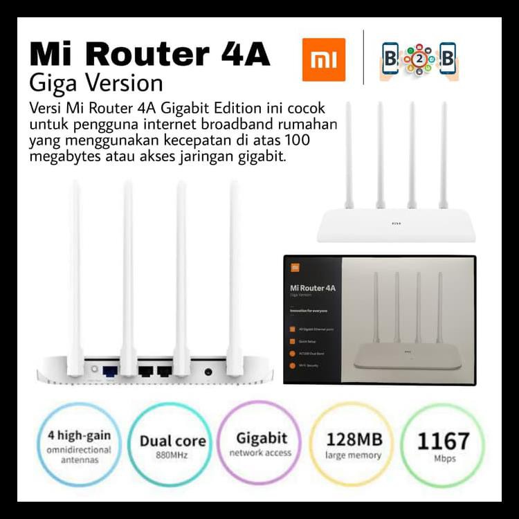 Xiaomi Mi Wifi Router 4A Giga Version - Xiaomi Router - Basic