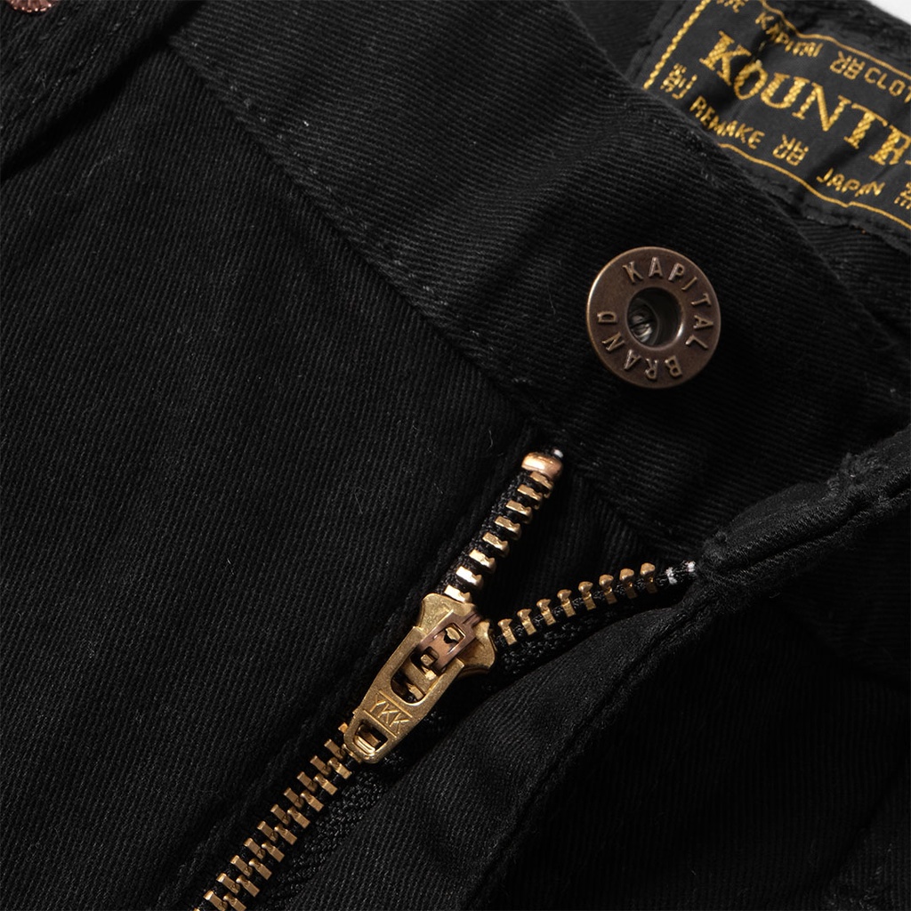 Kapital Kountry Smiley Denim Pants Black