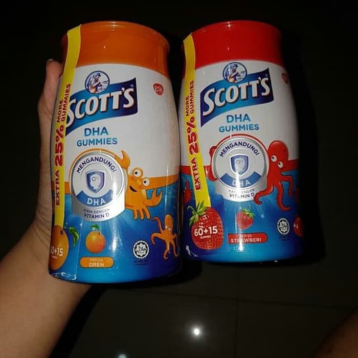 SCOTT DHA GUMMIES/vitamin anak/minyak ikan/scott emulsion