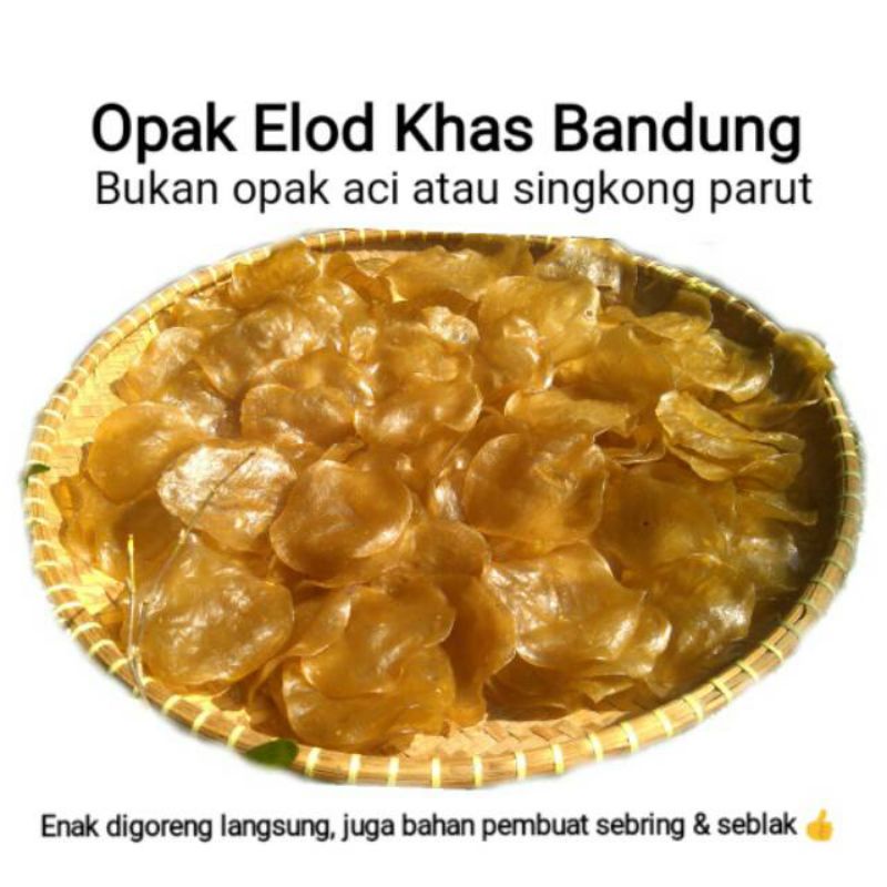 

OPAK ELOD MENTAH ISI 1KG KHAS BANDUNG (Elod Sebring dan Seblak Mentah)