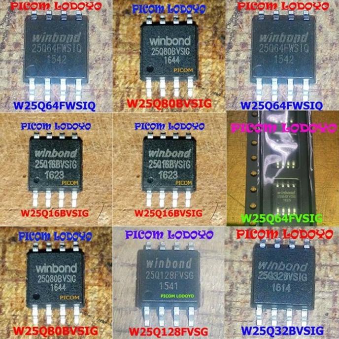 DISKON Ic Memory Eeprom Sudah Isi Flash Program Firmware Bios Eprom 25Q40 25Q