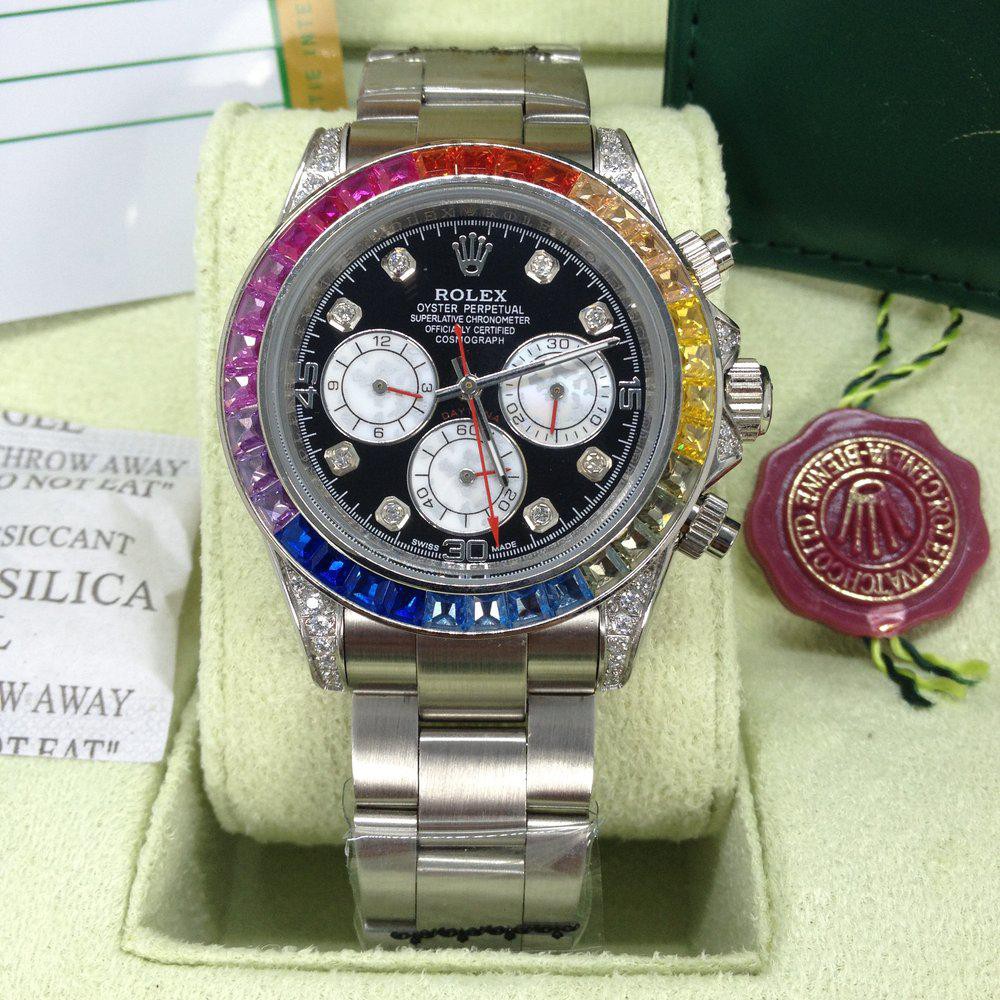Rolex Daytona cosmograph Diamond silver 40mm premium