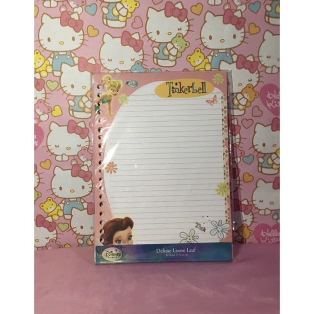 

Kertas Binder Disney Tinkerbell Deluxe Loose Leaf A5 50 Sheets