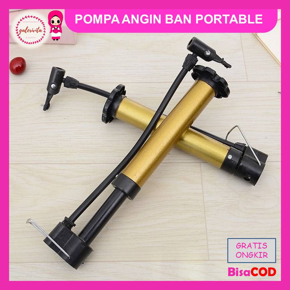 Pompa Angin Ban Mini Portable / Pompa Angin Tangan / Pompa Mini Sepeda Motor