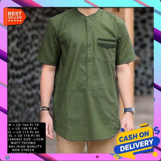 Kode Produk Iaiin8254 Jrj Baju Koko Katun Lengan Panjang Dewasa Size Standar Big Size Eceran Grosir 