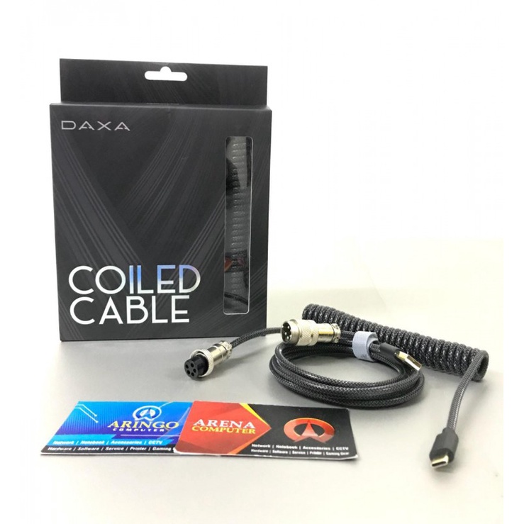 Cable Rexus USB COILED DAXA DX-CC1 TYPE C GREY