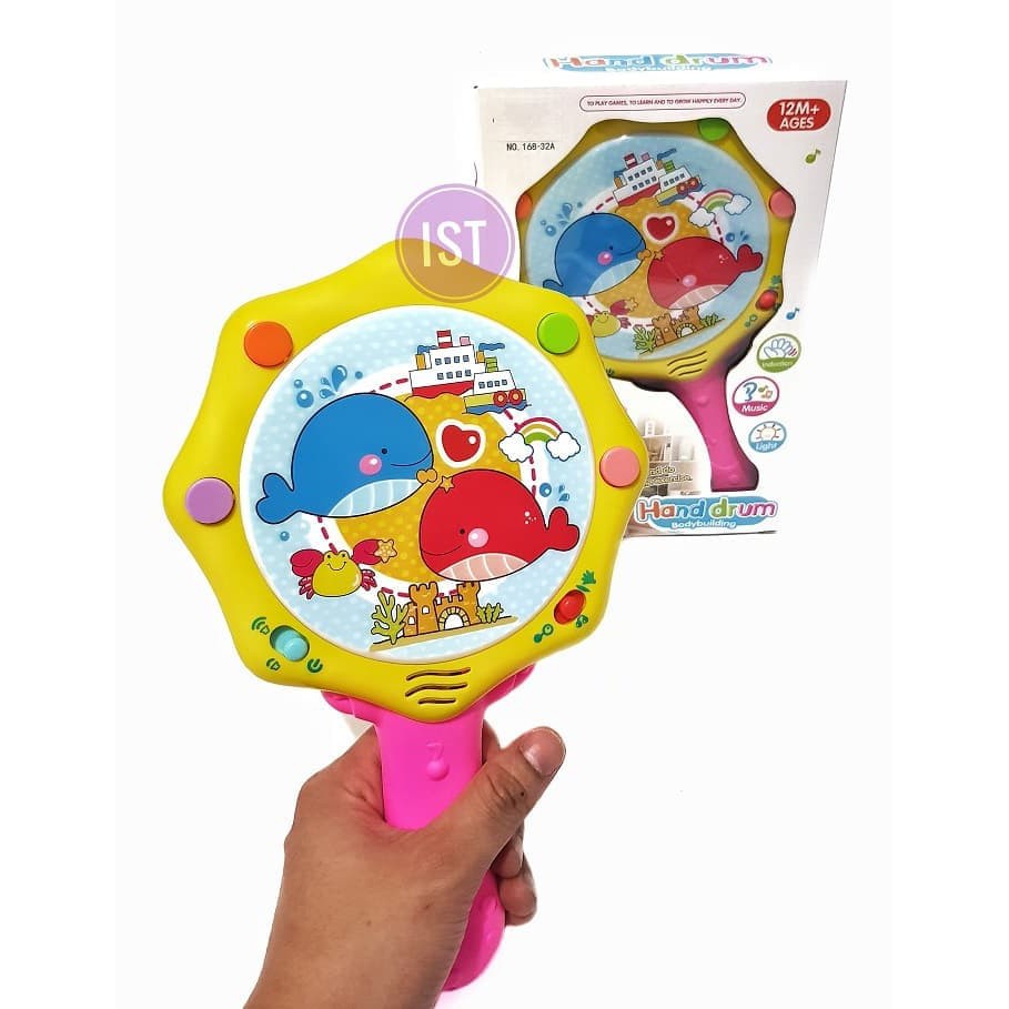 Mainan Permainan Maenan Alat musik Drum Elektrik Motif Binatang Laut Montessori Kids Toys Toy Hadiah