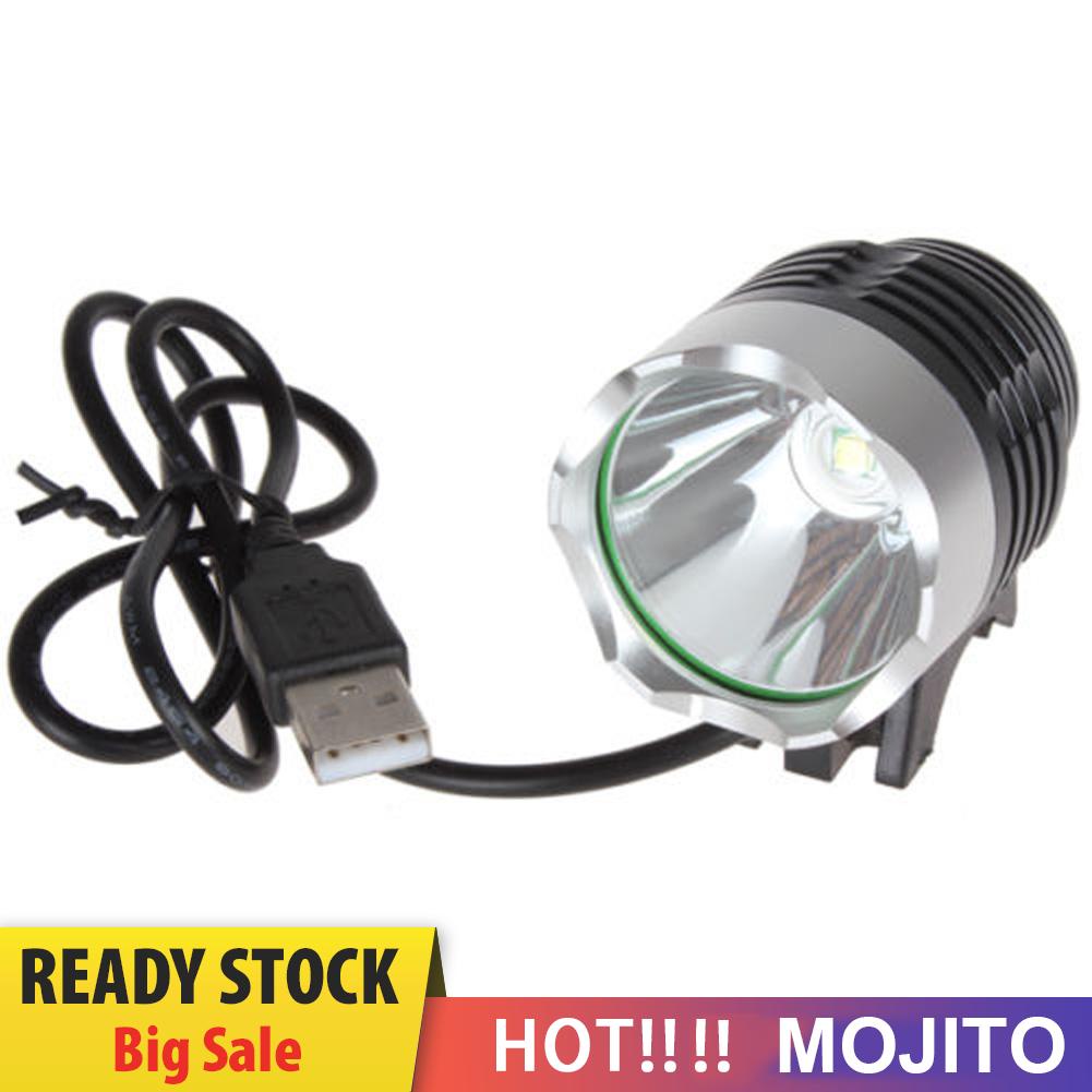 MOJITO 1200Lm Lumens 3 Modes XM-L T6 LED Bicycle Light Headlamp Q5 USB