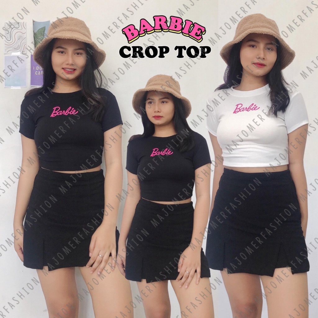 MAJOMER ® | BARBIE CROP TOP -  KAOS WANITA