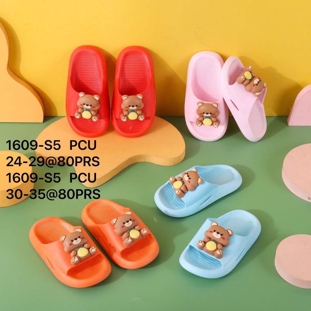 Sandal Selop Anak Perempuan Karet Import BALANCE Motif Boneka / 1609-S5