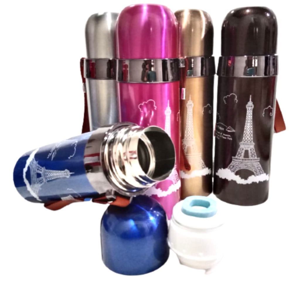 TERMOS AIR PANAS DINGIN 500ML MOTIF MICKEY PARIS [GRATIS BUBBLE] BOTOL MINUM ANAK TERMOS AIR PANAS DINGIN BERKUALITAS