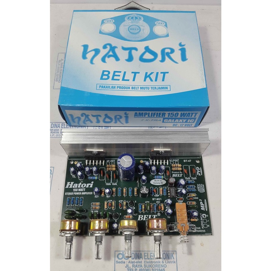 KIT POWER AMPLIFIER 150 WATT STEREO PLUS GALAXY - DC 12 VOLT