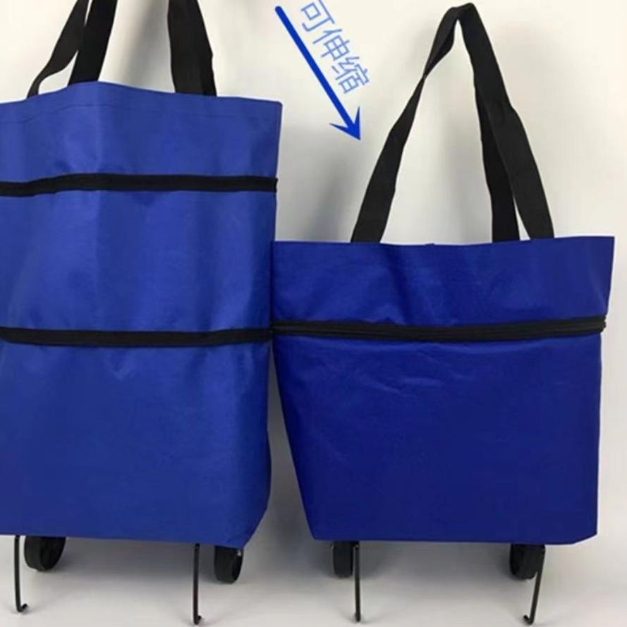 Recomended.. Tas Belanja Lipat Roda / Tas Troli Belanja Lipat Serbaguna