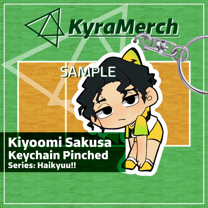 Keychain Pinched Haikyuu Kiyoomi Sakusa
 | KyraMerch Anime Fanmerch Dealer