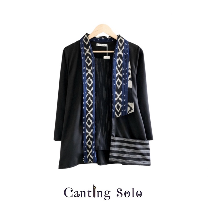 Batik Kelana Blouse Wanita Hijab kerja kantor kutubaru tenun lurik bigsize jumbo hamil busui murah