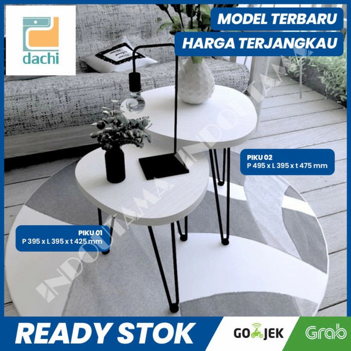 Nakas - Meja Pendek Minimalis Meja Taman Nakas Sudut Kursi Sofa - Dachi Piku