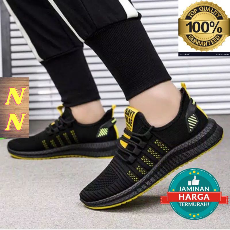 {COD} Sepatu Sneakers Pria Wanita - Sepatu Cowo Cewe Olahraga - Sepatu Import Kasual Running Murah