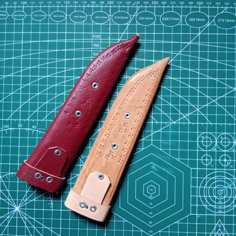 serangka pisau / sarung pisau kulit, PJ 17/18cm