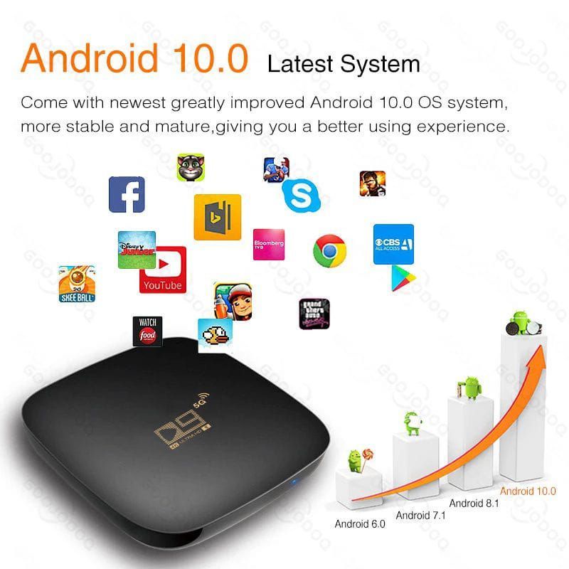 ANDROID TV BOX D9 4K STB ANDROID TV ULTRA HD