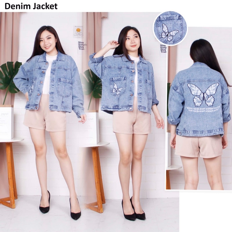 OOTD - Jaket Jeans Kupu-Kupu Terbang