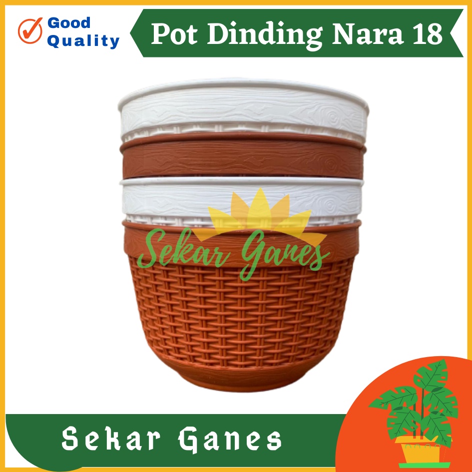 Pot Dinding Nara 18 Putih Merah Bata Merah Coklat Terracota Terracotta Pot Dinding Tempel Tempel Dekorasi Bunga Hias Unik Panjang Kecil Rotan Gantung Pagar Murah Grosir