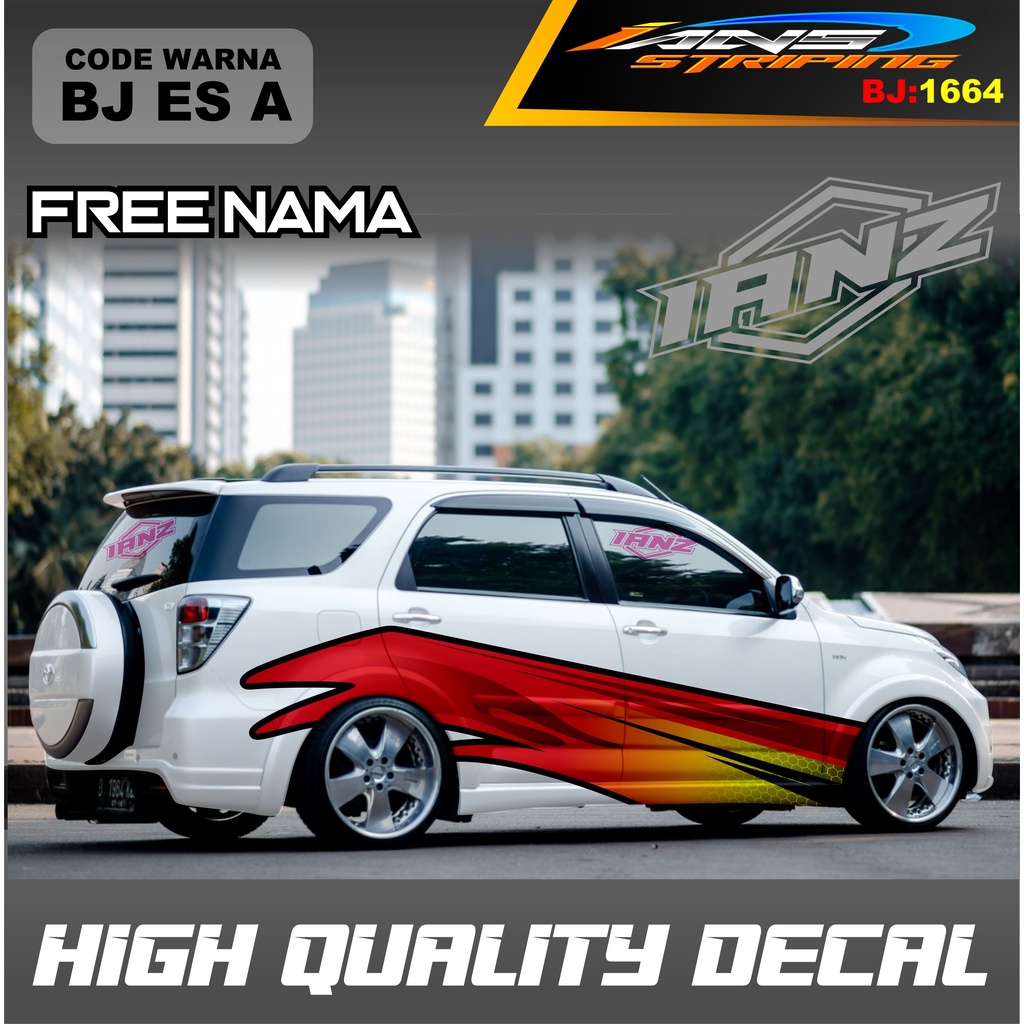 STIKER VARIASI MOBIL TERIOS / VARIASI STICKER DECAL MOBIL AVANZA XENIA INNOVA / DECAL STIKER GRAND LIVINA / STIKER MOBIL