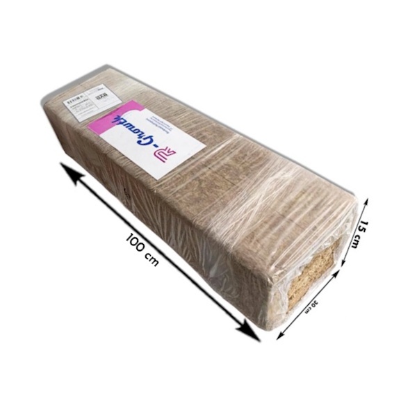 Rockwool Import Organik R-Growth Coklat 1 Ball Media Tanam Hidroponik