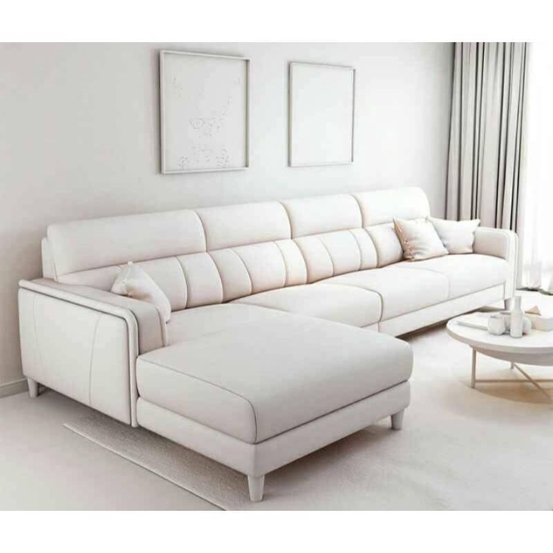 Furniture Sofa L Sofa Sudut Bahan Kulit KualitasNumberOne