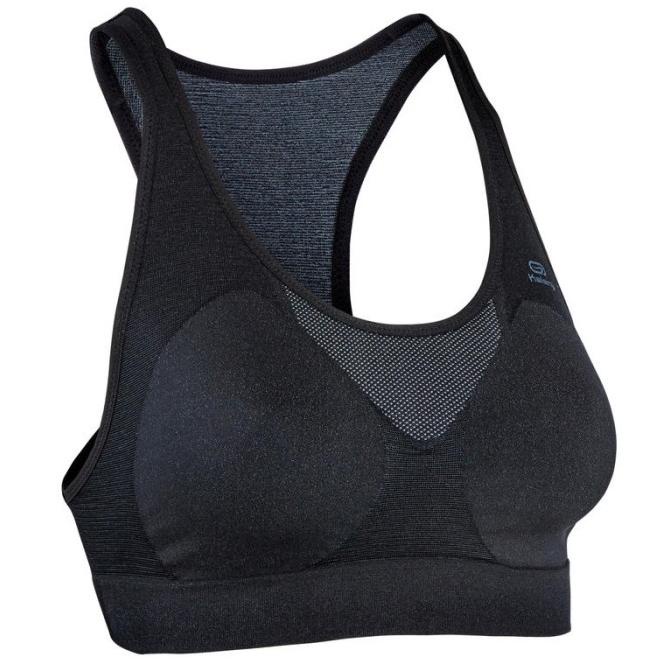Decathlon Kalenji Sport Bra Running Black Wanita Dewasa 8563081