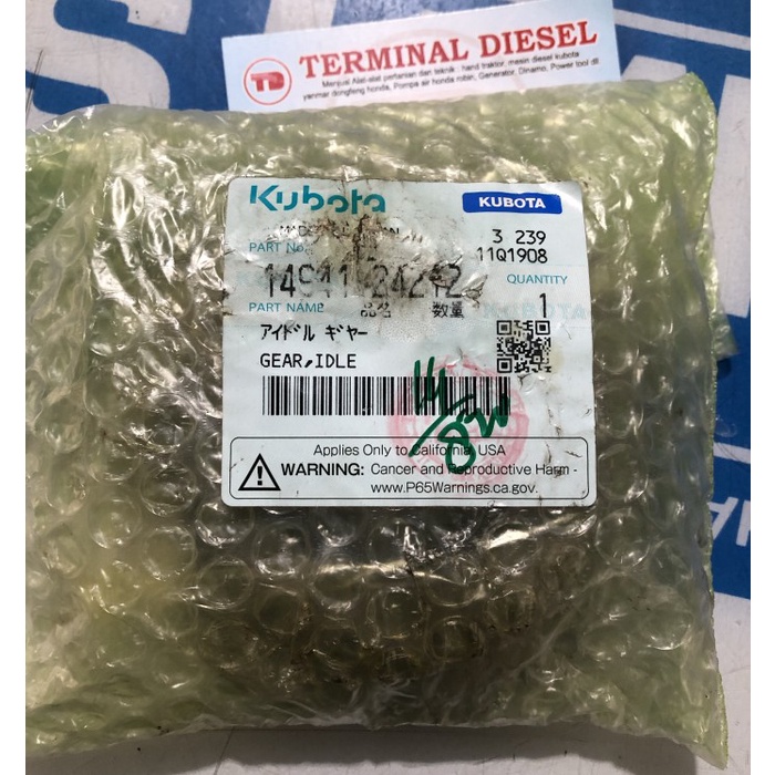 Gigi Penghubung Kubota Knd 180-190-220-250 Asli / Gear Idle Kubota Knd