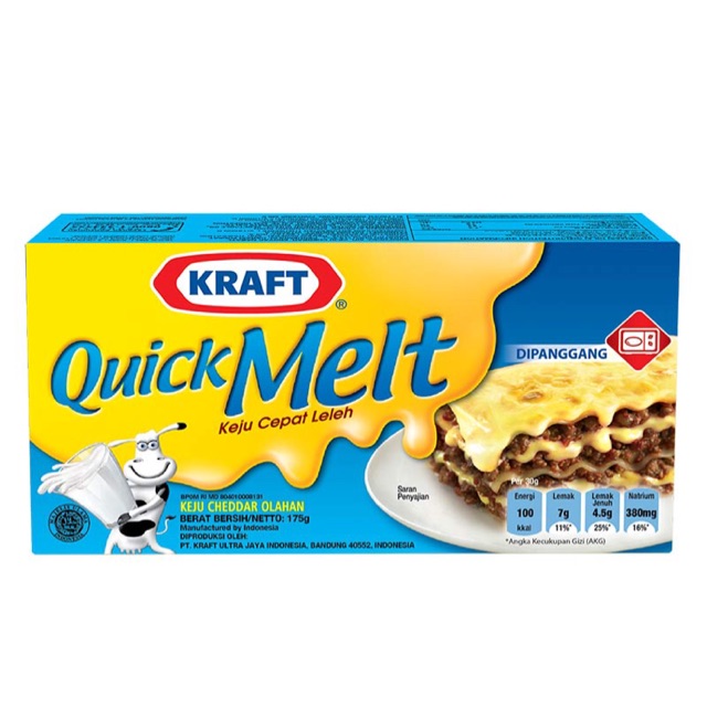 

Kraft Cheese Quick Melt 175G