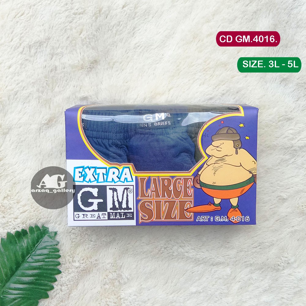 [3pcs] Celana dalam pria jumbo GM 4016 | cd jumbo | CD big size | agree jumbo | Pakaian Dalam Pria Dewasa | Kancut Pria | Celana Dalam Pria