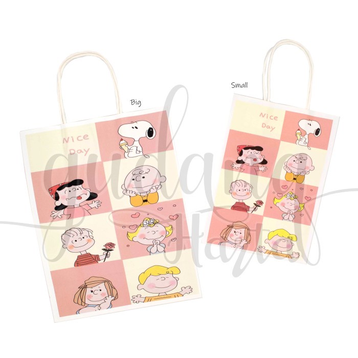 

NEW Paper Bag Karakter Snoopy Tas Hadiah Bungkus Motif Anjing GH 507002 - SMALL