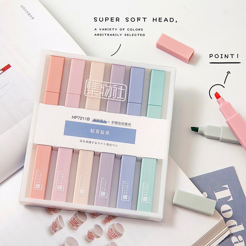 

Set Spidol Highlighter Warna Pastel Untuk Anak / Dewasa