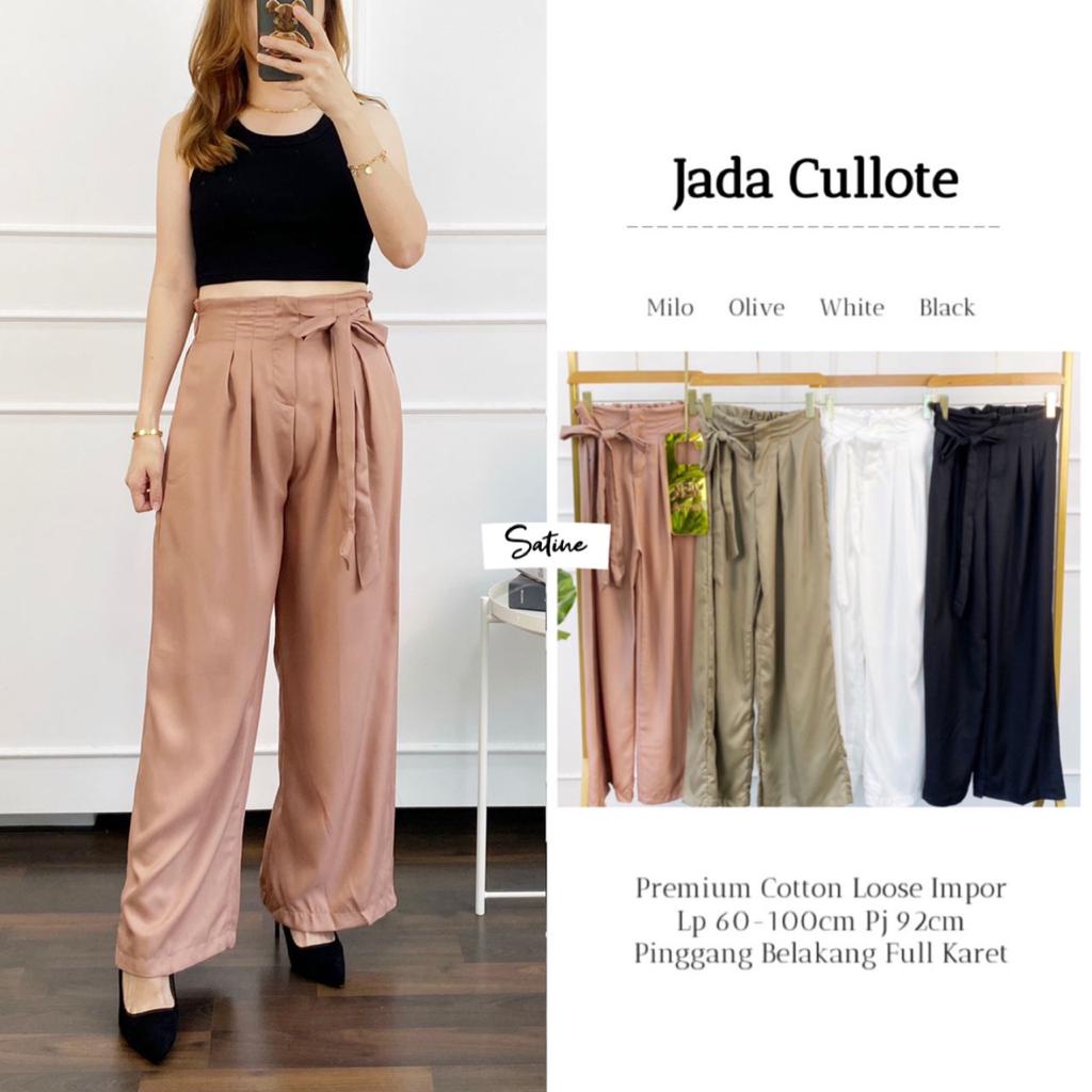 JADA CULLOTE KULOT CELANA POLOS LOOSE ORI SATINE