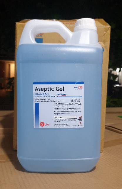 ANTISEPTIK GEL 70% 5 liter / ASEPTIK GEL 70% ONEMED/ALKOHOL GEL 70%/