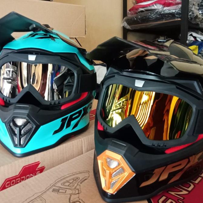 Helmet Jpx Kids Anak Ajunior Cross Trail Adventure Udh Termasuk Google